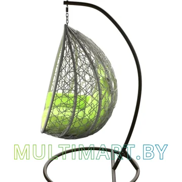 Подвесное кресло LoftyHome Noni 1147 (grey spots/green) картинка 3